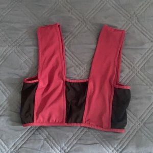 Maroon bohiti swim top